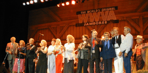 Jamboree stars at 70th anniversary show, April 2003
